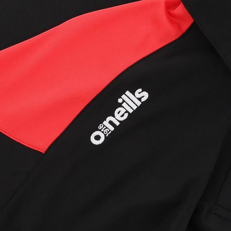 Women's Oslo Polo Shirt Black / Red / White - Image 4