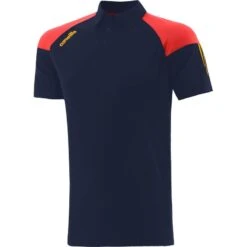 Kids' Oslo Polo Shirt Marine / Red / Amber