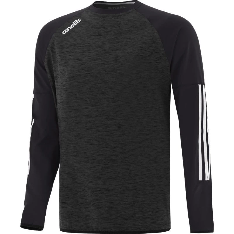 Men's Osprey Brushed Crew Neck Sweatshirt Black / White