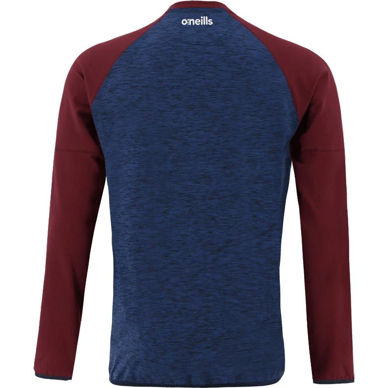 Men's Osprey Brushed Crew Neck Sweatshirt Marine / Maroon / White - Image 2