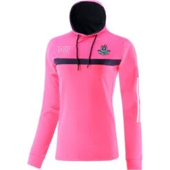 Dublin GAA Kids' Peak Technical Fleece Overhead Hoodie Pink / Marine / White
