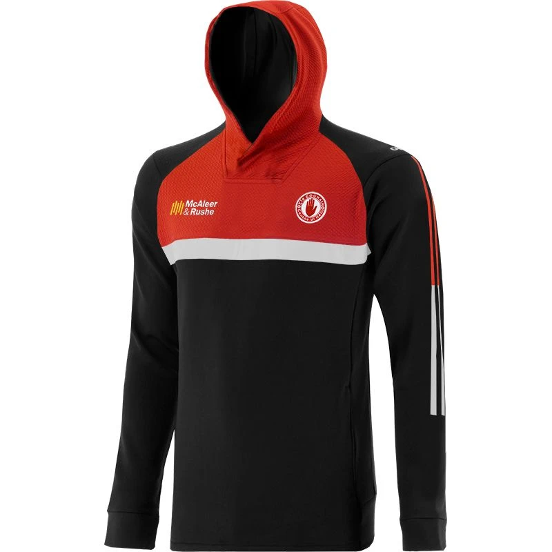 Tyrone GAA Kids' Peak Technical Fleece Overhead Hoodie Black / Red / White