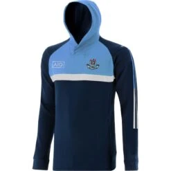 Dublin GAA Kids' Peak Technical Fleece Overhead Hoodie Marine / Sky / White