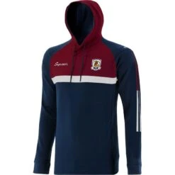Galway GAA Men's Peak Technical Fleece Overhead Hoodie Marine / Maroon / White