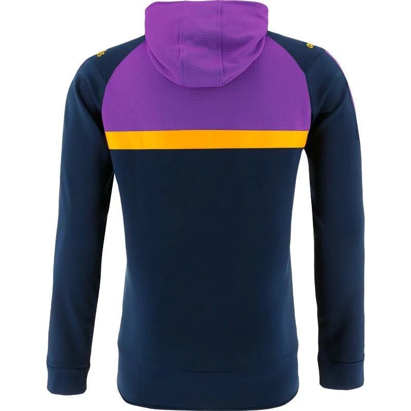 Wexford GAA Men's Peak Technical Fleece Overhead Hoodie Marine / Purple / Amber - Image 2