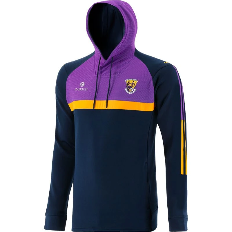 Wexford GAA Men's Peak Technical Fleece Overhead Hoodie Marine / Purple / Amber