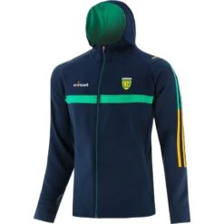 Donegal GAA Kids' Peak Technical Fleece Full Zip Hoodie Marine / Green / Amber