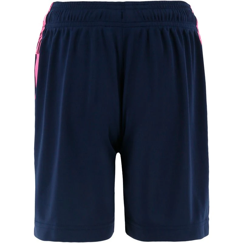 Donegal GAA Kids' Peak Training Shorts Marine / Pink / White - Image 3
