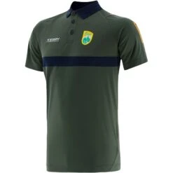 Kerry GAA Men's Peak Polo Shirt Green / Marine / Amber
