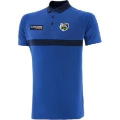 Laois GAA Men's Peak Polo Shirt Blue / Marine / White