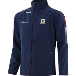 Galway GAA Men's Peak Soft Shell Full Zip Jacket Marine / Maroon / White