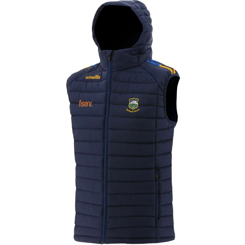 Tipperary GAA Kids' Peak Hooded Padded Gilet Marine / Royal / Amber