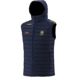 Tipperary GAA Men's Peak Hooded Padded Gilet Marine / Royal / Amber