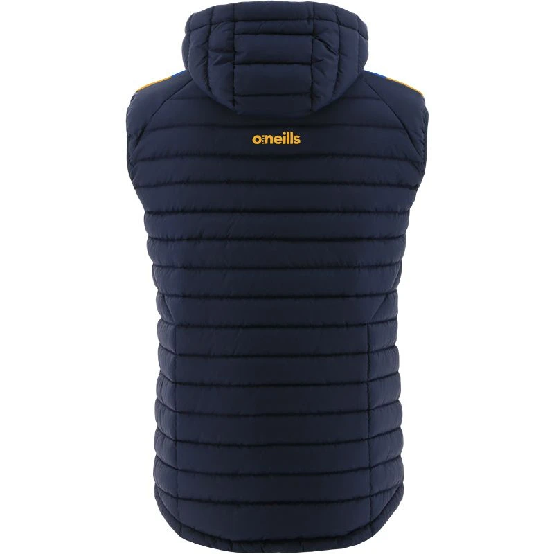 Tipperary GAA Kids' Peak Hooded Padded Gilet Marine / Royal / Amber - Image 2