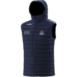 Dublin GAA Men's Peak Hooded Padded Gilet Marine / Sky / White