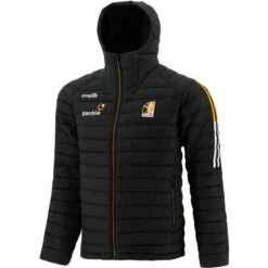 Kilkenny GAA Men's Peak Hooded Padded Jacket Black / Amber / White