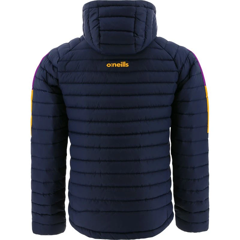 Wexford GAA Kids' Peak Hooded Padded Jacket Marine / Purple / Amber - Image 2