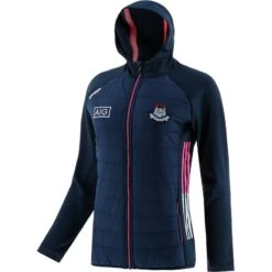 Dublin GAA Women's Peak Light Weight Padded Jacket Marine / Pink / White