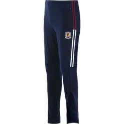 Galway GAA Men's Peak Brushed Skinny Tracksuit Bottoms Marine / Maroon / White
