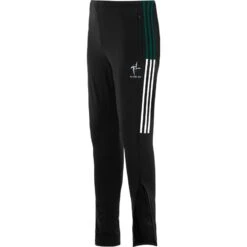 Kildare GAA Men's Peak Brushed Skinny Tracksuit Bottoms Black / Bottle / White