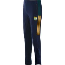 Kerry GAA Men's Peak Brushed Skinny Tracksuit Bottoms Marine / Bottle / Amber