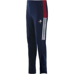 Louth GAA Kids' Peak Brushed Skinny Tracksuit Bottoms Marine / Red / White