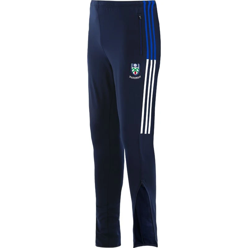 Monaghan GAA Men's Peak Brushed Skinny Tracksuit Bottoms Marine / Royal / White