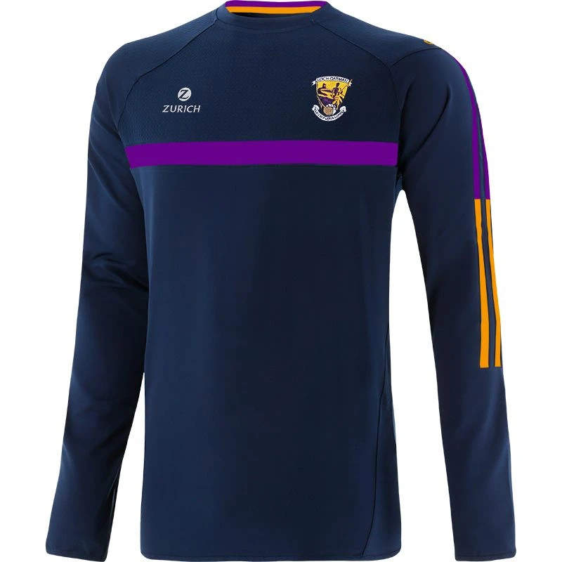 Wexford GAA Kids' Peak Brushed Crew Neck Top Marine / Purple / Amber