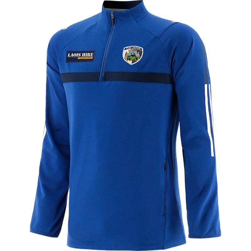 Laois GAA Kids' Peak Brushed Half Zip Top Blue / Marine / White