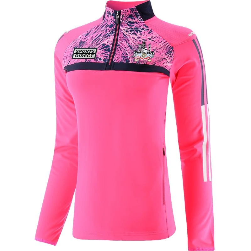 Cork GAA Women's Peak Brushed Half Zip Top Pink / Marine / White