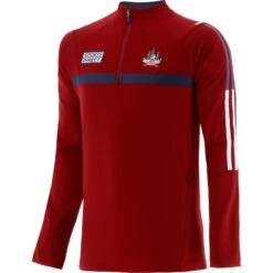 Cork GAA Men's Peak Brushed Half Zip Top Red / Marine / White
