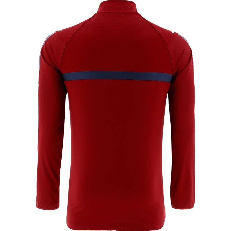 Cork GAA Men's Peak Brushed Half Zip Top Red / Marine / White - Image 2