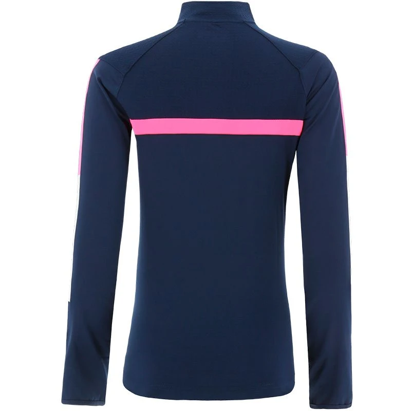 Cork GAA Kids' Peak Brushed Half Zip Top Marine / Pink / White - Image 2