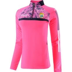 Kerry GAA Women's Peak Brushed Half Zip Top Pink / Marine / White