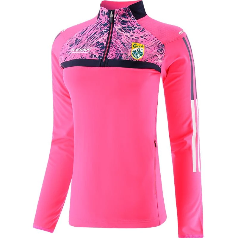 Kerry GAA Women's Peak Brushed Half Zip Top Pink / Marine / White