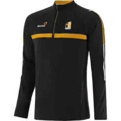 Kilkenny GAA Men's Peak Brushed Half Zip Top Black / Amber / White