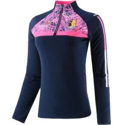 Kilkenny GAA Women's Peak Brushed Half Zip Top Marine / Pink / White