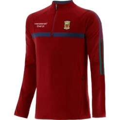Mayo GAA Men's Peak Brushed Half Zip Top Red / Marine / Bottle