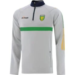 Donegal GAA Kids' Peak Hybrid Half Zip Top Silver / Green / Amber
