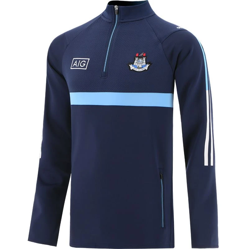 Dublin GAA Men's Peak Hybrid Half Zip Top Marine / Sky / White
