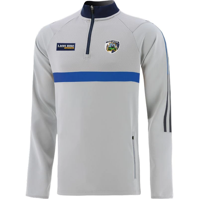 Laois GAA Kids' Peak Hybrid Half Zip Top Silver / Royal / Marine