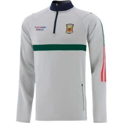 Mayo GAA Men's Peak Hybrid Half Zip Top Silver / Bottle / Red