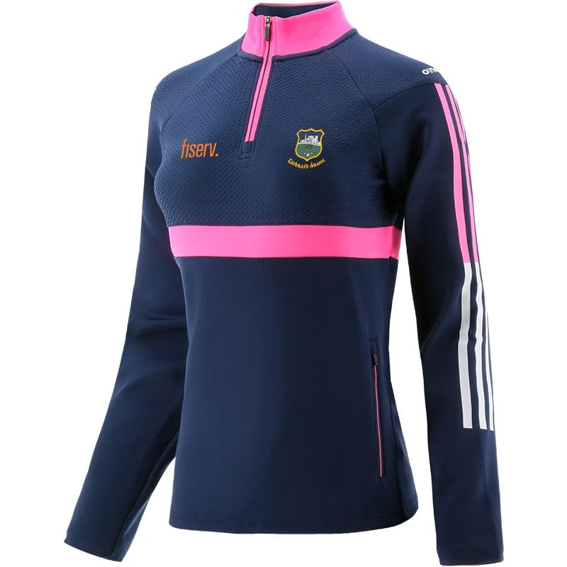 Tipperary GAA Women's Peak Hybrid Half Zip Top Marine / Pink / White