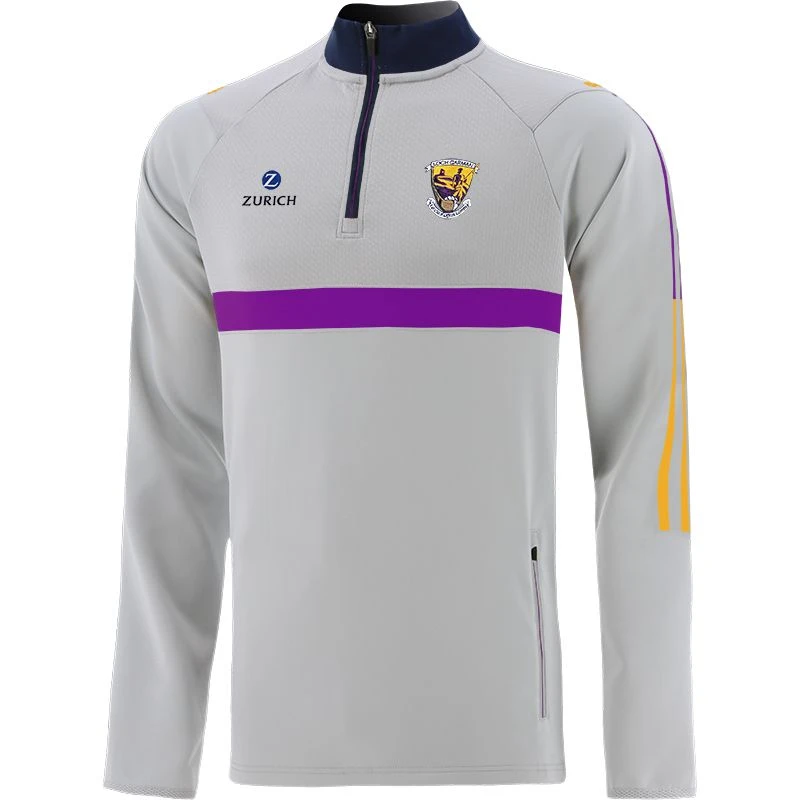 Wexford GAA Men's Peak Hybrid Half Zip Top Silver / Purple / Amber