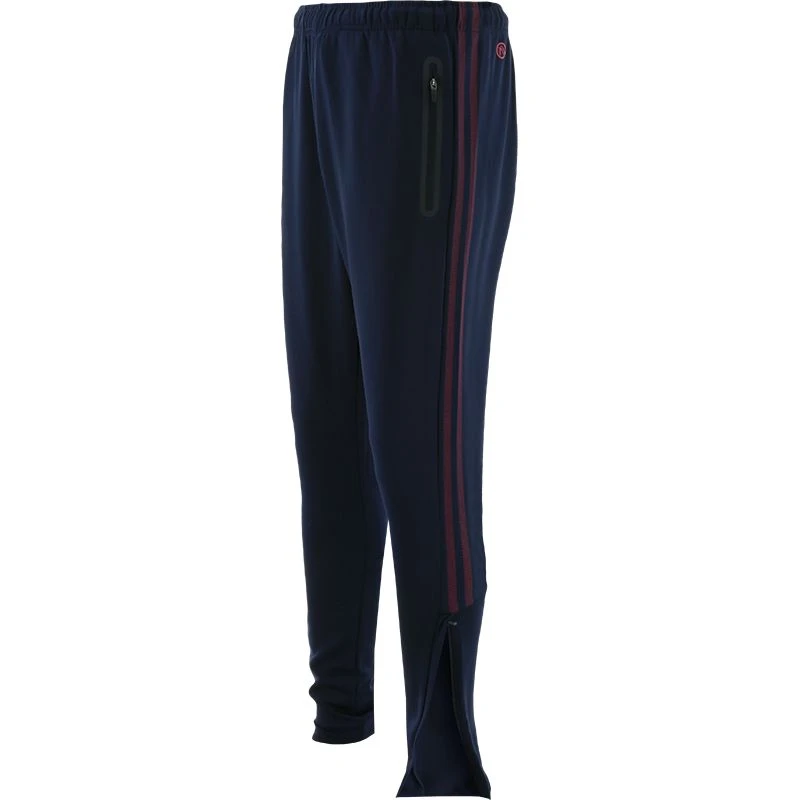 Kids' Pioneer 2 Stripe Hybrid Skinny Bottoms Marine / Maroon - Image 2