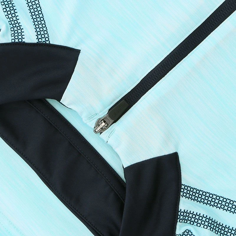 Kids' Pluto Half Zip Midlayer Top Green / Marine - Image 5