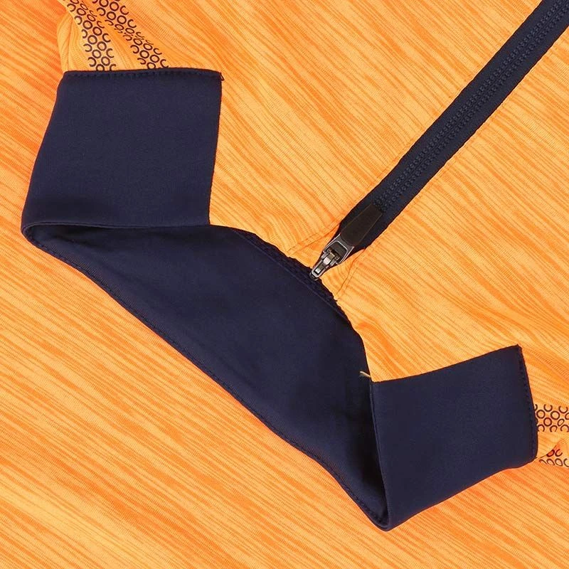 Kids' Pluto Half Zip Midlayer Top Orange / Marine - Image 4