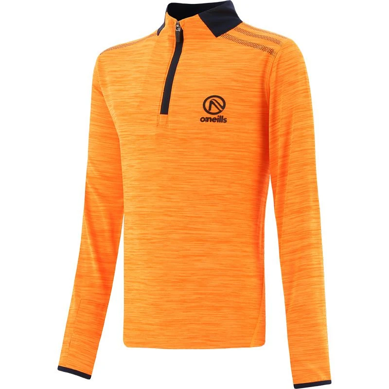 Kids' Pluto Half Zip Midlayer Top Orange / Marine