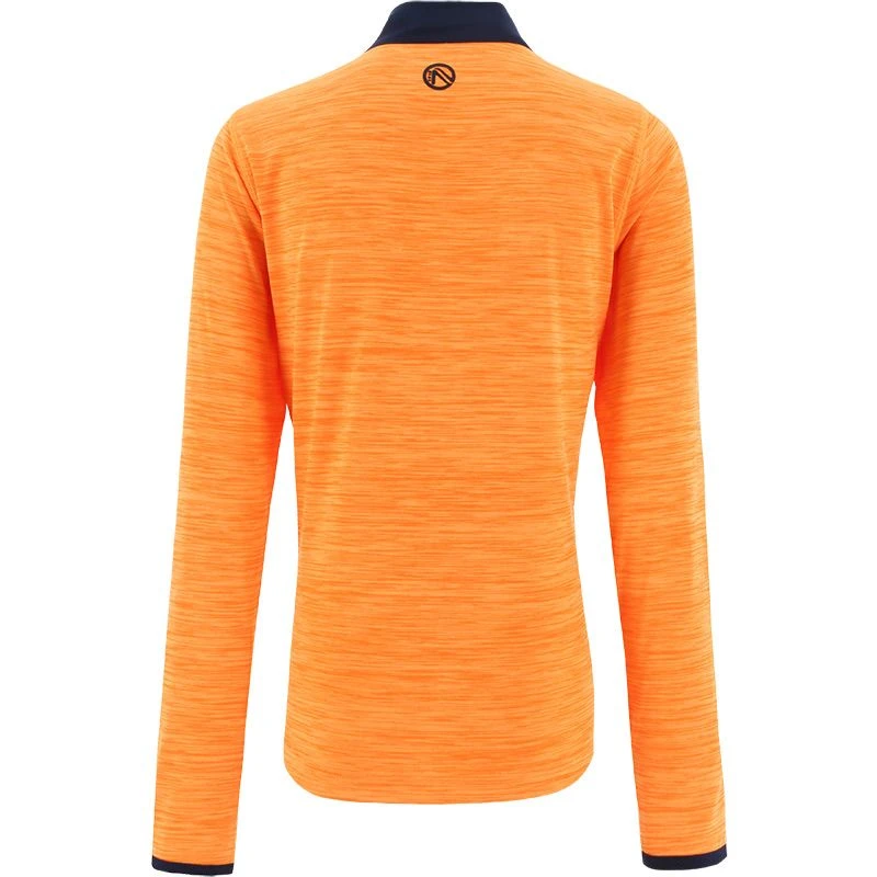 Kids' Pluto Half Zip Midlayer Top Orange / Marine - Image 2