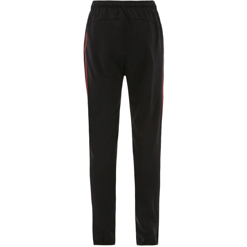 Men's Pluto Brushed Skinny Tracksuit Bottoms Black / Red - Image 2